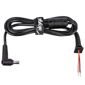 DC replacement cable Akyga AK-SC-03 for laptop power adapter, black, 1.2 m