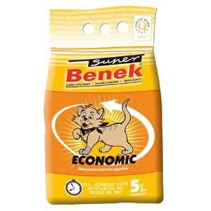 Cat litter super benek Certech 12696 — granules, 5 L, grey, paper bag