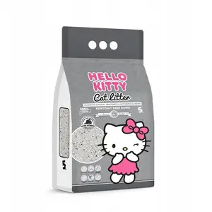 Komkojošs bentonīta kaķu pakaišs GARFIELD Hello Kitty ar aktivēto ogli 5 l