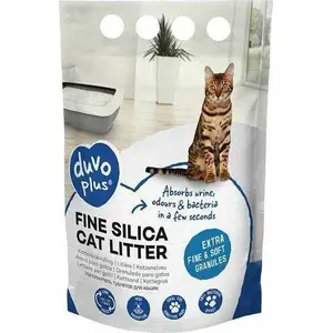 Cat litter Duvo+ Piasek Compact Silica White 5 l — fine silicone granules