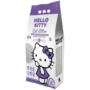 Комкующийся бентонитовый наполнитель для кошек LITTY KITTY Hello Kitty лаванда 5 л