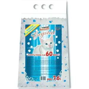 Cat Litter Super Benek Crystal 7.6 L — super benek, 7.6 liters crystal silica granules