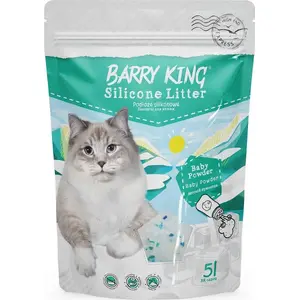 Cat litter barry king Podłoże Baby Powder 5L silikonowe - absorbent, deodorizing granules