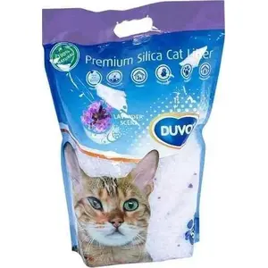 Cat litter Duvo+ Lavender 5 L — scented clumping litter for cats