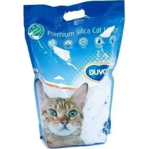 Kaķu smilts Duvo+ Piasek Premium Silica 5 l — silikagela kristālu tualetes smilts, 5 litri
