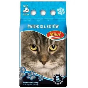 Clumping Cat Litter Super Benek Miluś Standard Natural 5 L