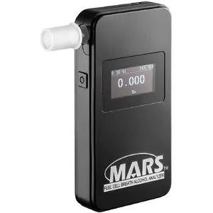 Алкотестер Alcovisor MARS BT Black — электрохимический сенсор, Bluetooth, встроенный принтер