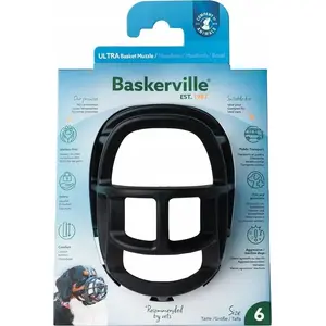 Suņu žoklis Baskerville Ultra-6 no Baskerville, melns, modelis 009520