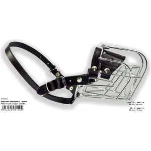 Muzzle DINO metal size 1 for Pudel (small breed) — wire/metal construction