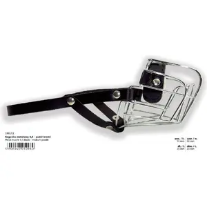 Metal Muzzle DINO model 0.5 for Medium Poodle