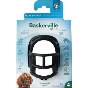 Mūzela Baskerville Baskerville Kaganiec Ultra-4 melns – modelis Ultra-4, izmērs nav norādīts
