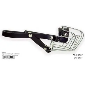 Metal Dog Muzzle DINO for Small Poodle, size 0