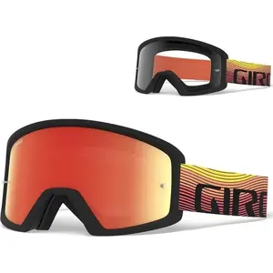 Очки GIRO BLOK orange heatwave с линзами AMBER S3 и прозрачной S0, крепление под срывки, +10 срывок
