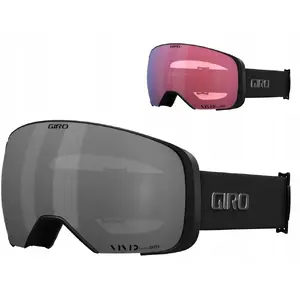 Горнолыжные очки GIRO COMP чёрно-белые с линзами VIVID Carl Zeiss ONYX (VLT 8–18% S3) и VIVID Carl Zeiss INFRARED (VLT 50% S1)