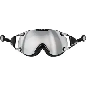 Slēpošanas brillēs Casco FX-70 Carbonic — izmērs M, melns/sudraba ietvars, sfērisks stikls