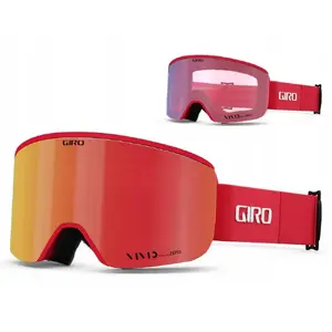 Горнолыжные маска GIRO AXIS RED BLACK THIRDS с линзами VIVID-Carl Zeiss EMBER (S2) и INFRARED (S1)