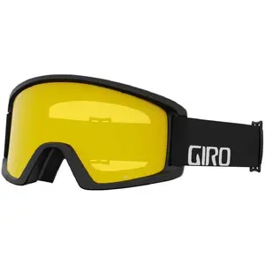 Горнолыжная маска GIRO Semi Black Wordmark с сменными зеркальными линзами AMBER SCARLET (S2) и YELLOW (S0)