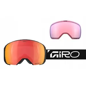 Горнолыжная маска GIRO COMP BLACK WORDMARK с линзами VIVID Carl Zeiss EMBER S2 и INFRARED S1 (NEW 2025/2026)