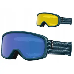 Горнолыжные очки GIRO Moxie Harbor Blue Sequence с линзами GREY COBALT S3 и YELLOW S1