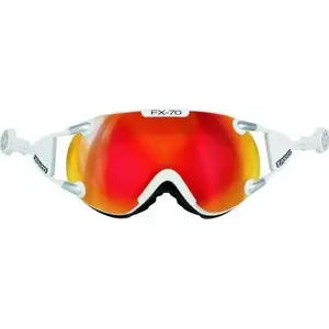 Slēpošanas brilles Casco FX-70 Carbonic baltas oranžas L — Casco FX-70 Carbonic, izmērs L, balta rāmis ar oranžiem stikliem