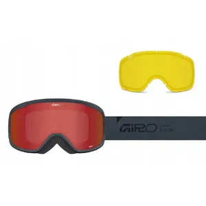 Горнолыжные очки GIRO ROAM INDIGO STACKED OTG цилиндрические — линзы Amber Scarlet S2 и Yellow S0