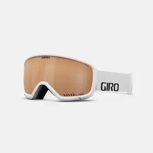 Маска GIRO Ringo Vivid — зимний спортивный визор, белая оправа, унисекс, медный сферический линзa