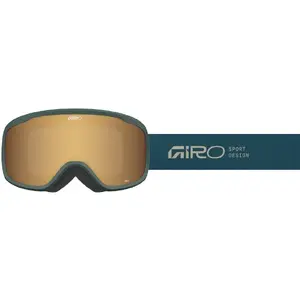 Горнолыжные очки GIRO CRUZ Forest Green OTG цилиндрическая линза — зеркальная Amber Gold S2 (19–42%)