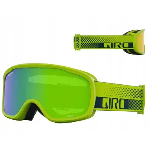 Горнолыжная маска GIRO ROAM ANO LIME FLOW с заменяемыми линзами Loden Green S2 и Yellow S1