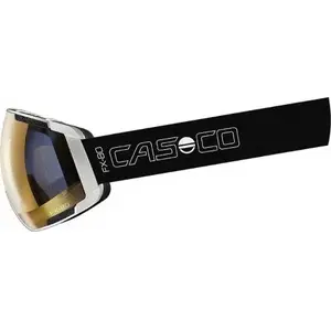 Slēpošanas brilles Casco FX-80 ar VAUTRON Plus siksnu, sudraba, L