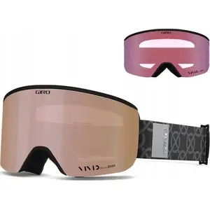 Ski goggles GIRO ELLA Black with VIVID ROSE GOLD (0% S3) and VIVID INFRARED (62% S1) lenses