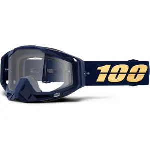 Brilles 100% RACECRAFT BAKKEN no 100 КНИГ ar caurspīdīgu anti-fog lēcu un 10 nomaiņas plēvēm