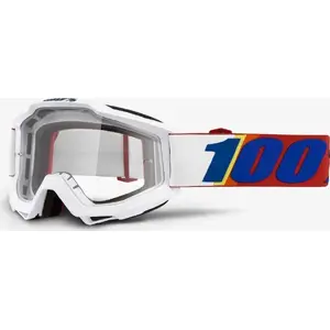 Goggles 100% ACCURI MINIMA transparent anti-fog lens — model 308695-uniw by 100 КНИГ