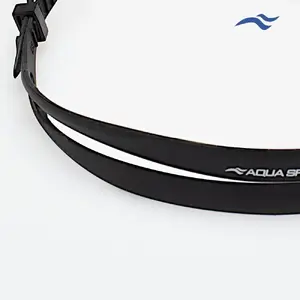 Peldēšanas brilles AQUA-SPEED Aquilo 62649-26 — melni–pelēkas, regulējams siksniņa, pretmiglas lēcas