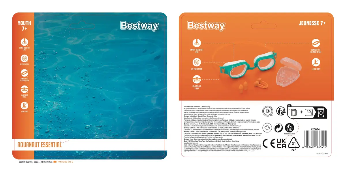 Peldbrilles Bestway Aquanaut Essential Youth 7+ Photo 13