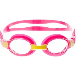 Swimming goggles AquaWave FILLY JR — junior size, pink/yellow frame, clear lenses