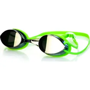 Peldēšanas brilles SPOKEY SPARKI zaļas — zemprofila forma, regulējams siksniņa, anti-fog lēcas