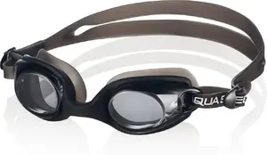 Peldbriļļu AQUA-SPEED 034-53 — jauniešu izmērs, One Size, melna ietvara