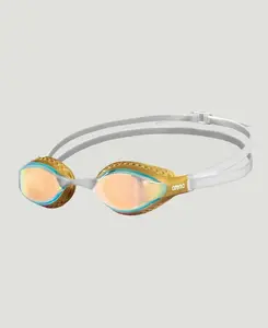Очки для плавания ARENA Air Speed Unisex One Size, безободковые, золотистая окантовка