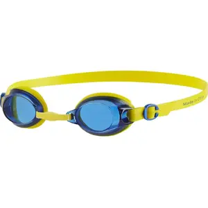 Peldēšanās brilles Speedo Junior Jet V2 Gog dzeltenas/zilas — bērnu izmērs, pretmiglas lēcas