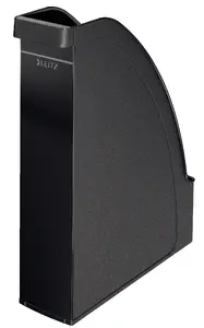 Magazine file LEITZ Plus Standard — A4 plastic, 78 mm width, 300 mm height, black