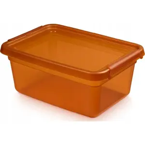 Uzglabāšanas trauks Moxom BaseStore Color 12,5 l, dzintara caurspīdīgs