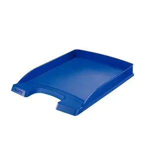 ESSELTE Leitz Letter tray Plus Slim desk tray, A4, plastic, blue, 255×357×35 mm