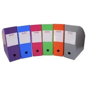 Document box Biurfol POJEMNIK NA KATAL. A4/100 violet – storage container for A4 documents, capacity 100 sheets