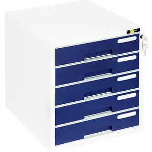Storage organizer Grand 5-drawer unit Yellow One YL-SP05 white-blue, 5 drawers