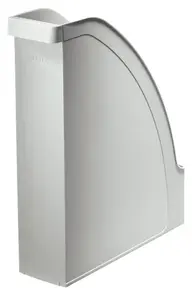 Magazine rack LEITZ Plus polystyrene PS, grey, 78×278×308 mm