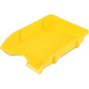Desk Drawer Donau DONAU non-breakable PP A4 yellow – document tray for A4 sheets