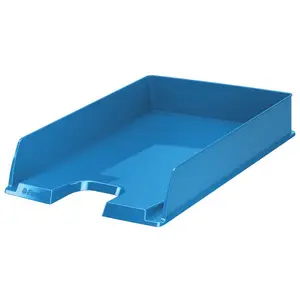 Letter tray ESSELTE Europost VIVIDA, plastic A4, blue, 254×350×61 mm