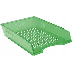Desk Drawer Unit Donau 370×256×70 mm, openwork transparent green
