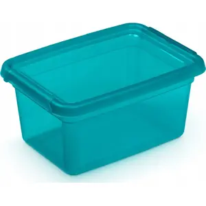 Glabāšanas trauks Moxom BaseStore Color 1,5 l, okeāna caurspīdīgi zils