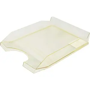 Desk drawer organizer Office Products model 18016011-06, polystyrene/PP, A4 size, transparent yellow